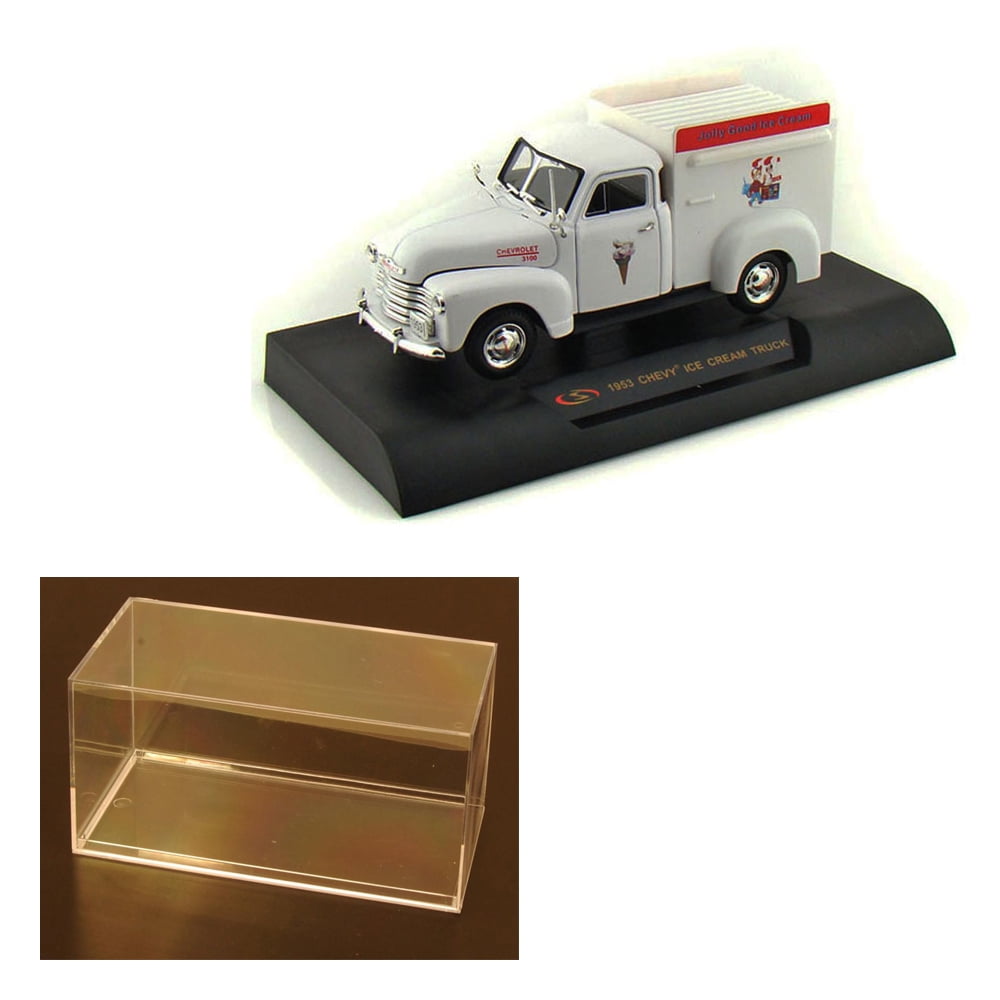 diecast car \u0026 accessory package 1953 chevy ice cream truck, white signature models 32396 1 32 scale diecast model toy car w display case Barbie Toy Jeep Grand Cherokee
